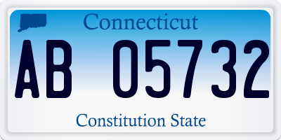 CT license plate AB05732