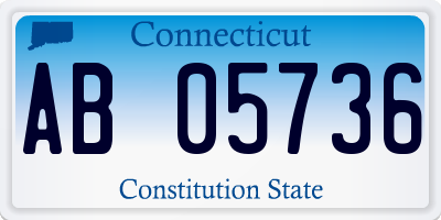 CT license plate AB05736