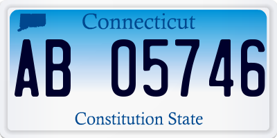 CT license plate AB05746