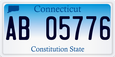 CT license plate AB05776