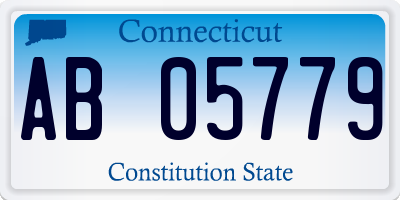 CT license plate AB05779