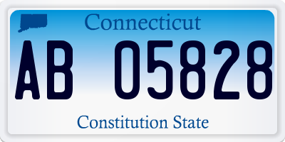 CT license plate AB05828