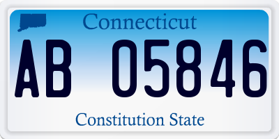 CT license plate AB05846