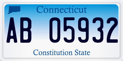 CT license plate AB05932