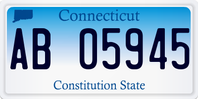 CT license plate AB05945