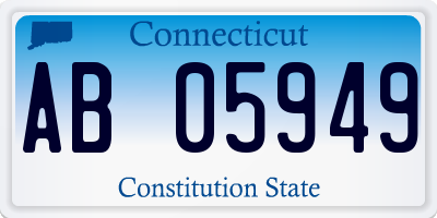 CT license plate AB05949