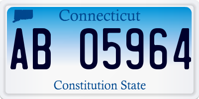 CT license plate AB05964