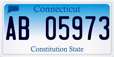 CT license plate AB05973