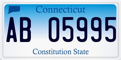 CT license plate AB05995
