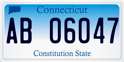 CT license plate AB06047