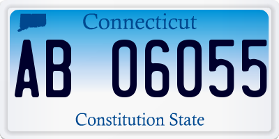 CT license plate AB06055