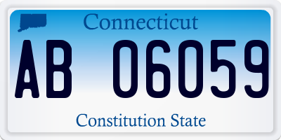 CT license plate AB06059