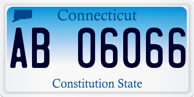 CT license plate AB06066