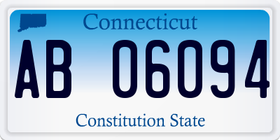 CT license plate AB06094