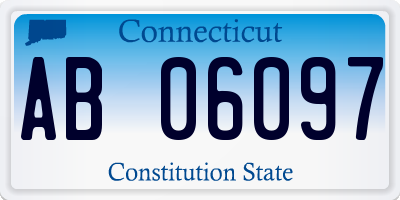 CT license plate AB06097