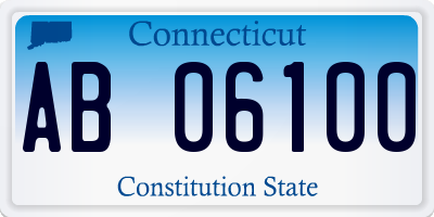 CT license plate AB06100