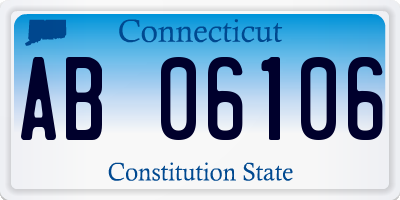 CT license plate AB06106