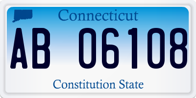 CT license plate AB06108