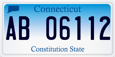 CT license plate AB06112