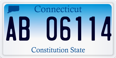 CT license plate AB06114