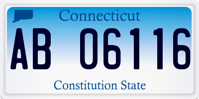CT license plate AB06116