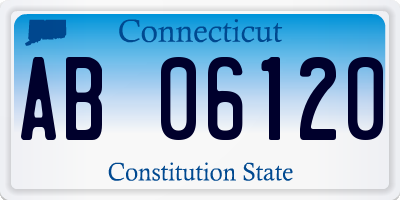 CT license plate AB06120