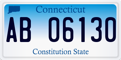 CT license plate AB06130