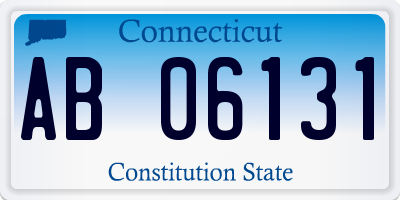 CT license plate AB06131