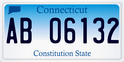 CT license plate AB06132