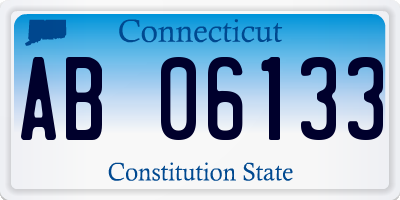 CT license plate AB06133