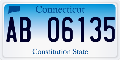 CT license plate AB06135