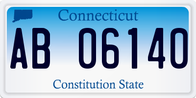 CT license plate AB06140