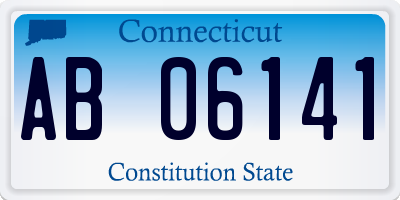 CT license plate AB06141