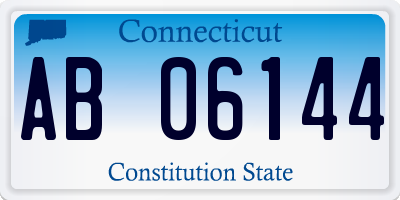 CT license plate AB06144