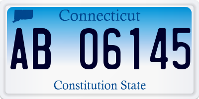CT license plate AB06145