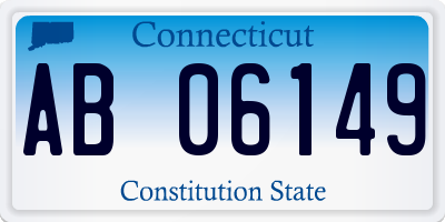 CT license plate AB06149