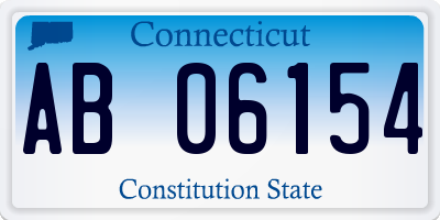 CT license plate AB06154