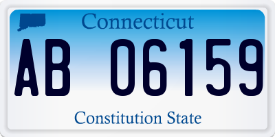 CT license plate AB06159