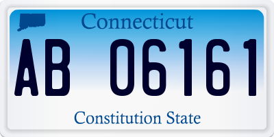 CT license plate AB06161