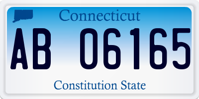 CT license plate AB06165