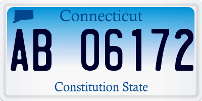 CT license plate AB06172