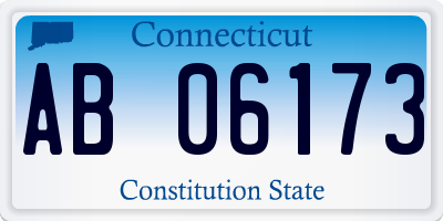 CT license plate AB06173
