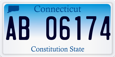 CT license plate AB06174