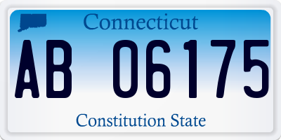 CT license plate AB06175