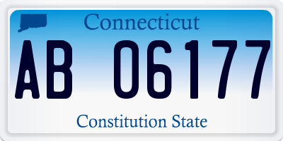 CT license plate AB06177