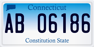 CT license plate AB06186