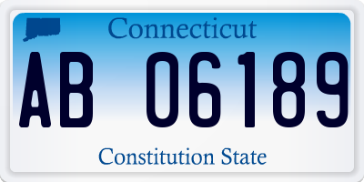 CT license plate AB06189