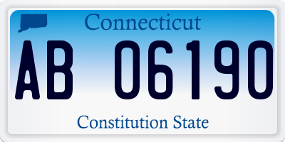 CT license plate AB06190