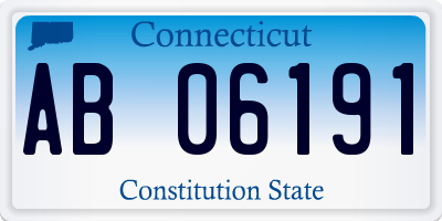 CT license plate AB06191