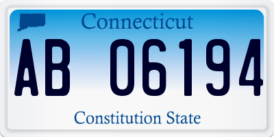 CT license plate AB06194